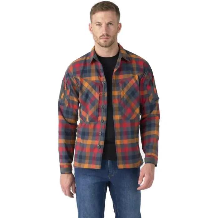 Koszula HELIKON Nylon Sorona® Blend - Dark Autumn Checkered (KO-MBD-NS-2O)